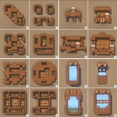 the instructions for how to make a pixel house