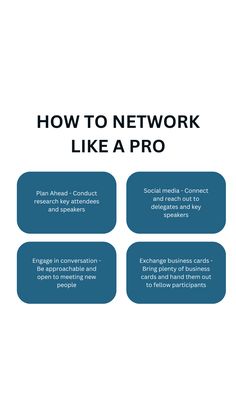 how to network like a pro