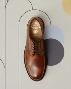 Crafted from a single piece of leather. This Shannon lace-up derby features a dynamic effect, thanks to a two-part dyeing process. #churchsshoes Luxury Leather Masculine Derby Shoes, Luxury Gentleman's Leather Derby Shoes, Luxury Brown Goodyear Welted Derby Shoes, Luxury Leather-sole Dress Shoes For Derby, Luxury Leather-lined Men's Shoes For Derby, Business Checks, Dyeing Process