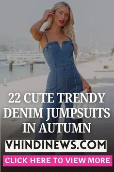 20 Must-Have Denim Jumpsuits to Rock Your Fall Wardrobe: Denim Jumpsuits in Autumn 48 Denim Jumpsuit Fall, Jumpsuit Outfit, Jumpsuit Pattern