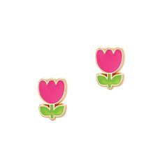 Quality tested, hypoallergenic, nickel and lead free Kawaii Pineapple, Tulip Earrings, Brand Rep Search, Tiny Stud Earrings, Pink Tulips, Girls Boutique, Cactus Flower, Rainbow Heart, Day Wishes