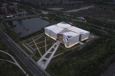 Ningxia Art Museum | CCTN Design - Arch2O.com Art Galleries Architecture, Atrium Design, Museum Plan, Museum Exhibition Design, New Museum