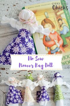 no sew flower rag doll sewing pattern