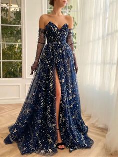 A-Line Prom Dresses Sparkle & Shine Dress Wedding Guest Sweep / Brush Train Long Sleeve Strapless Tulle with Sequin Slit 2023 2023 - US $155.99 Robes Glamour, Strapless Prom Dresses, Evening Party Gowns, Shein Outfits, Maxi Dress Prom, A Line Prom Dresses, Tulle Prom Dress, Prom Dresses Lace, Party Gowns