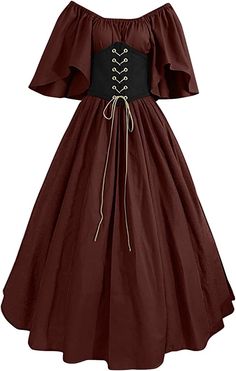 Autumn Profile, Medieval Costume Women, Fancy Clothing, Strech Dresses, Christmas Dress Women, Dress With Corset, Victorian Costume, Costume Women, Medieval Costume