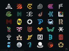 an image of some type of logos that are very colorful and fun to use in this project