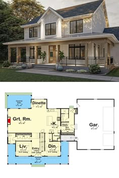 two story house plans with an open floor plan