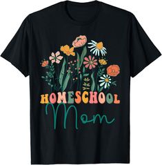 New! Groovy Wildflower Homeschool Mom Tees Tee Gift Unisex T-Shirt was just added to eBay. Check it out! #eBay #eBaySeller Hippie Retro Print T-shirt For Spring, Spring Hippie Retro Print T-shirt, Groovy Graphic Print Short Sleeve T-shirt, Groovy Summer Cotton T-shirt, Groovy Multicolor Cotton T-shirt, Mom Tees, Homeschool Mom, Wardrobe Staples