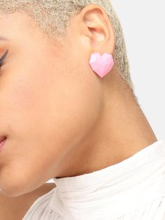 Product Type Earrings Metal Alloy Color Pink Plating Gold Plated Closure Push Different Types Of Earrings, Types Of Earrings, Womens Earrings Studs, Earrings Pink, Earrings Stud, Gold Polish, Rose Gold Earrings, Party Design, Stylish Accessories