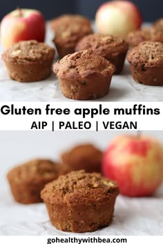 muffins pomme cannelle sans gluten vegan aip