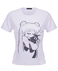 Nouveau produit : My Cat My World white short-sleeved t-shirt cute manga anime Il vous le faut ? / New product do you need it? Prix: 9.95 #new #nouveau #japanattitude #tshirts #kawaii #geek #tshirt #top #sailor #moon #luna #cat #comfort #depression #white #short #sleeve #manga #anime #japan #japanese #babydoll #little #princess #ddlg #t-shirt Cat Comfort, Luna Cat, Sailor Moon Luna, Moon Luna, Geek Tshirt, White Short Sleeve Shirt, White Short Sleeve Tops, Home Clothing, Gothic Steampunk