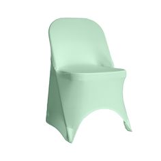 Stretch Spandex Folding Chair Cover Mint - Bridal Tablecloth Trash Can Covers, Folding Chair Covers, Glass Charger Plates, Stretch Chair Covers, Chair Covers Wedding, Spandex Chair Covers, Cutlery Storage, Chair Slipcovers, Pipe And Drape