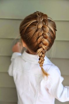 Because I do your hair for school! .......11 Easy Hairstyles to Get Your Kids Out the Door Fast | Brit + Co Fast Hairstyles, Braid Styles, Lany