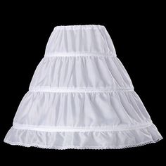 Silhouette:A-Line; Hemline / Train:Ankle Length; Look After Me:Washable; Gender:Girls'; What's in the box:Petticoat; Types:Petticoat Hoop Skirt,Under Skirt,Crinoline,Flower Girl Dress,3-Hoop; Style:Baroque,Victorian,Rococo; Occasion:Prom,Performance,Wedding,Wedding Guest,Carnival of Venice; Material:Nylon; Age Group:Kid's; Characters:Princess; Listing Date:03/15/2023; Length: Wedding Guest Skirt, Crinoline Skirt, Under Skirt, Hoop Skirt, Girls Pageant Dresses, White Princess, New Years Dress, Half Slip, Pageant Dress