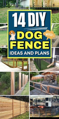 Keep your dog safe with these DIY fence ideas. Easy to build and reliable. Diy Fenced In Yard For Dog, How To Build A Backyard Fence, Cute Dog Run Ideas, Cheap Fence Ideas For Dogs Diy, Fenced Off Area For Dogs, Front Yard Fence For Dogs, Diy Dog Enclosure Outdoor, Diy Dog Kennel Outdoor Cheap Fence Ideas