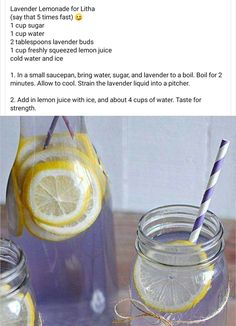 two mason jars filled with lemonade and water