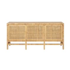 an image of a sideboard made out of bamboo