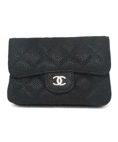 Chanel Black Leather Card Case – Michael's Consignment NYC Hermes Shop, Oxford Sneakers, Your Cards, Leather Card Case, Chanel Fashion, Chanel Black, Handbag Shoes, Sneaker Heels, Small Leather Goods