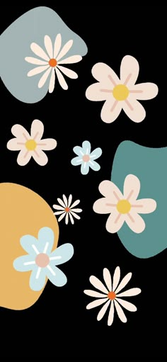 an image of some flowers on a black background