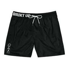 Funny and comfortable swim shorts featuring a bricked up stick figure design. Perfect for leisure or sports activities, these swim shorts are versatile and stylish. Ideal for men looking to stand out at the beach or pool during summer. Product features - 95% polyester, 5% spandex for softness and lightweight feel - Elastic waistband with drawstrings for an adjustable fit - Two side-entry mesh pockets for storage - Ideal for swimming, running, sports, or casual wear - Inner mesh brief for added c Board Shorts Men's, Figure Design, Men's Swimwear, Stick Figure, Stick Figures, Sports Activities, Men Looks, Mens Swimwear, Swim Trunks