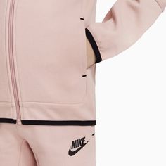 Let your kids wear the top-trendy outfit design to make your kids look cool. This Kidâ€™s Nike Sportswear Tech Fleece outfit shares an exceptional style while bringing the extreme comfort your kids need to move freely. Color: Pink Oxford Style: 36H052-A9I Tech Fleece Outfit, Fleece Outfit, Nike Sportswear Tech Fleece, Kids Sportswear, Nike Tracksuit, Converse New, Adidas Tracksuit, Oxford Style, Outfit Design