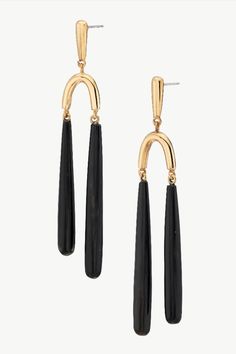 With timeless appeal but of-the-moment style, the Pia Double Dangle Earrings are a true expression of strong femininity. Made from ethically sourced cow corn— each has slight variance and is one-of-a-kind. Handcrafted in 24k gold plated brass by artisans in Kenya. Gold products are 24k gold plated brass and match our brass style in color and tone. Your purchase promotes artisan innovation + entrepreneurship. To learn more about keeping your jewelry shining like new, see our Product Care Guide. Length: 1.02in (26mm) Innovation And Entrepreneurship, Earrings Stud, Monogrammed Items, Gold Earrings Dangle, Selling Jewelry, Pierced Ears, Designer Earrings, Cloth Bags, Kenya