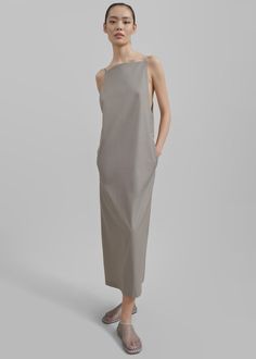 Hackney Dress - Grey Long Grey Slip Dress, Ghost Palm Dress, The Frankie Shop Dress, Minimal Dress Pattern, Bevza Dress, Organza Dresses, Mother Of Groom Dresses, The Frankie Shop, Frankie Shop