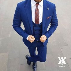 Summer Mens Fashion, Wedding Suits Men Blue, Best Wedding Suits, Best Suits For Men, Summer Suits Men, Summer Mens, Shirt Tucked In, Beautiful Suit