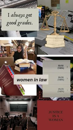 there are pictures of women in law and justice