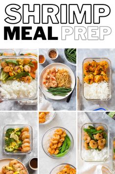 the steps to make shrimp meal prepped