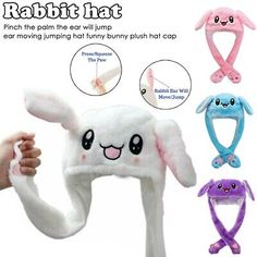 the rabbit hat has four different colors