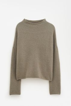 Mika Yak Funnelneck Sweater Julie James, Swedish Hasbeens, Buckle Bags, Slim Trousers, Wool Trousers, Mock Neck Sweater, Inspiration Board, Neck Sweater, Mock Neck