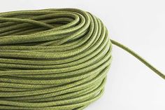 Green Tweed Fabric Cord by the Foot Hangout Lighting Lamp Wire, Fabric Lamp, Round Lamp, Fabric Cord, Green Tweed, Tweed Fabric, Other Colors, Color Choices, Green