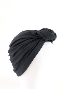 Black front knot turban for women♡Life isn't boring and I think hair accessories shouldn't be either - funk up your headwrap collection with some of the IamMe stylish turban hats!♡MATERIAL:This is a soft and stretchy single-layer (not lined) design jersey knit turban hat (92% cotton/8% lycra).♡SIZE:This front knot turban hat will fit the standard adult's head (22''-23''). ♡Due to monitor differences, actual colours may vary slightly from what appears online.♡WASHING INSTRUCTIONS :Please wash wit Fitted Black Turban For Summer, Fitted Black Summer Turban, Trendy Black Turban, Traditional Adjustable Black Turban, Green Bohemian Turban One Size, Cotton Turban, Head Turban, Turban Hijab, Knit Turban