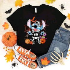 Lilo And Stitch Shirt, Disney Balloons, Mouse Photos, Disney Halloween Shirts, Stitch Halloween, Mickey Shirt, Disneyland Shirts, Disney World Shirts, Stitch And Angel