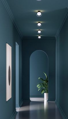 #nabila #tooy #applique #corridoio #illuminazionecorridoio Walls Ceiling Same Color, Hallway Colorful, Hallway Color Ideas, Colorful Hallway, Corridor Ideas, Hallway Wall Colors, Architecture Contemporary, Earthy Living Room, Hallway Colours