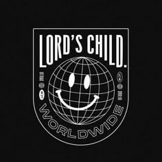 the logo for lord's child world wide, with a smiley face on it