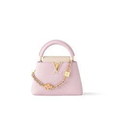 LOUIS VUITTON® - Capucines Mini - Guimauve Lv Bag Capucines, Lv Capucines Mini, Louis Vuitton Capucines Mini, Capucines Mini, Louis Vuttion, Zara Purse, Louis Vuitton Capucines, Luxury Bags Collection, Handbags Louis Vuitton