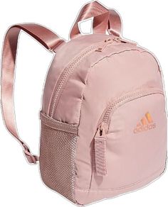 Sporty Back To School Bags, Adidas Sports Bag In Pink, Adidas Back To School Rectangular Bag, Pink Adidas Backpack For Daily Use, Adidas Pink Backpack For Daily Use, Pink Adidas Travel Backpack, Adidas School Bag With Zipper Closure, Back To School Adidas Backpack, Everyday Adidas Nylon Bag