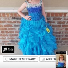 Pageant Dress With Corset Back. Has Been Altered In Hem. Can Give Measurements If Needed Dress With Corset Back, Dress With Corset, Girls Pageant Dresses, Corset Back, Pageant Dress, Kids' Dresses, Blue And Silver, Colorful Dresses, Color Blue