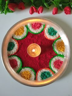 ✨🔱Navratri pooja thali decoration#aartithalidecoration#diypoojathalifeciration#festivaldecor#shorts Navaratri Aarti Thali Decoration Ideas, Diwali Plate Decoration, Rangoli In Plate, Navratri Dish Decoration, Aarti Thali Decoration Ideas Navratri, Ganpati Arti Thali Decorations, Flower Thali Decoration, Diya Plate Decoration Ideas, Navratri Aarti Thali Decoration