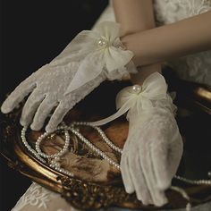 Look After Me:Washable; Gender:Women's; What's in the box:Gloves; Types:Gloves,Bridal; Style:1920s,1950s,Elegant; Occasion:Party / Evening,Wedding,Prom; Material:Pearl,Lace,Organza; Age Group:Adults'; Characters:The Great Gatsby; Special Size:Normal; Listing Date:03/13/2023 Romantic Style Accessories, Royalcore Accessories, Angelcore Accessories, White Lace Aesthetic, Lace Gloves Long, White Gloves Wedding, Aesthetic Gloves, Coquette Wedding, Wedding Dress Gloves