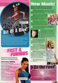 an advertisement for the new music album,'bit of a blue fast and fabulous on the road '