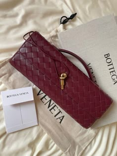 Burgundy Bottega Bag, Burgundy Bag Aesthetic, Venetta Bottega Bags, Dhgate Finds, Beige Aesthetics, Bottega Bag, Burgundy Bag, Expensive Bag, Bottega Veneta Bag