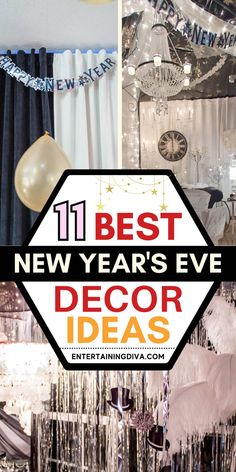 11 Easy Last Minute New Year's Eve Party Decorations Ideas Tablecloth Ideas, New Year Backdrop