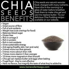 an advertisement for chia seeds is shown in this advertiser's profile