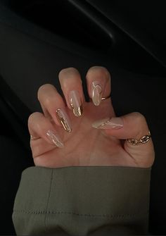 Casual Nails, Blush Nails, Soft Nails, Chic Nails, Pretty Acrylic Nails, Chrome Nails, Gold Nails, Cute Acrylic Nails, Nail Inspiration