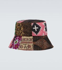 Exclusive to Mytheresa – Patchwork bucket hat Multi Colored Bucket Hat, Patchwork Hat, Patchwork Bucket Hat, Shabby Chic Clothes, Indian Quilt, Ikat Fabric, Cool Hats, Dries Van Noten, Traditional Indian