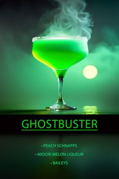 Bartending Drinks Recipes, Video Game Cocktails, Halloween Drinks Alcohol Recipes, Green Halloween Drink, Halloween Adult Drinks, Alcohol Shooters, Spider Cocktail, Neon Cocktails, Bar Drink Recipes