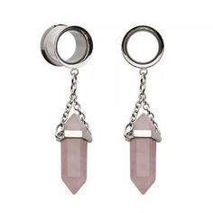 PRICES MAY VARY. STYLE: Dangling Rose Quartz Stone Double Flared Tunnel Plugs MATERIAL: 316L stainless steel and rose quartz stone SIZES AVAILABLE: from 2GA (6mm) to 5/8" (16mm) SOLD AS A PAIR Body Jewelry Piercing, Rose Quartz Stone, Discount Jewelry, Mens Jewelry Necklace, Pendant Rings, Quartz Stone, Piercing Jewelry, Sterling Ring, Body Jewelry